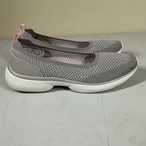 Vionic Kallie Women's Slip-on Knit Sporty Comfort Shoe Size 6.5 Silver Gray